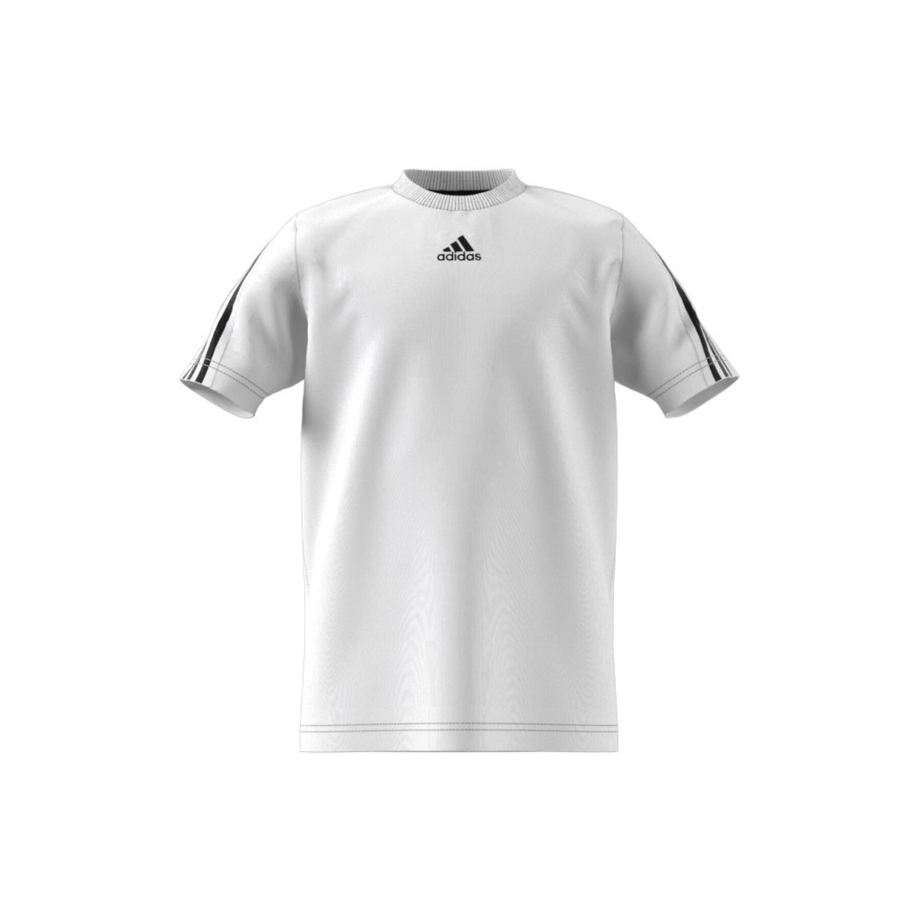 T-shirt med 3 ränder för barn adidas Future Icons