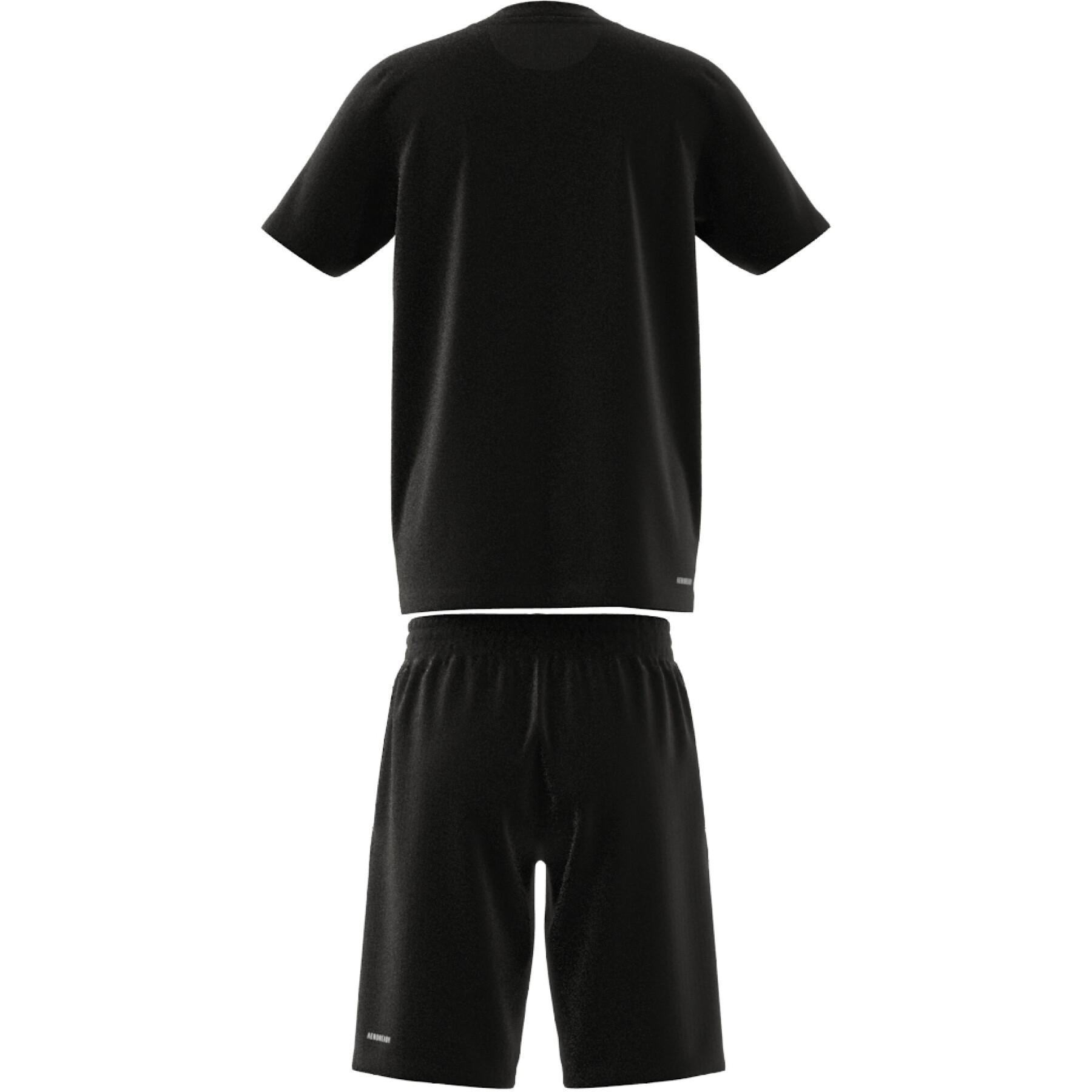 Trikå och shorts för barn adidas 3-Stripes Essentials Aeroready