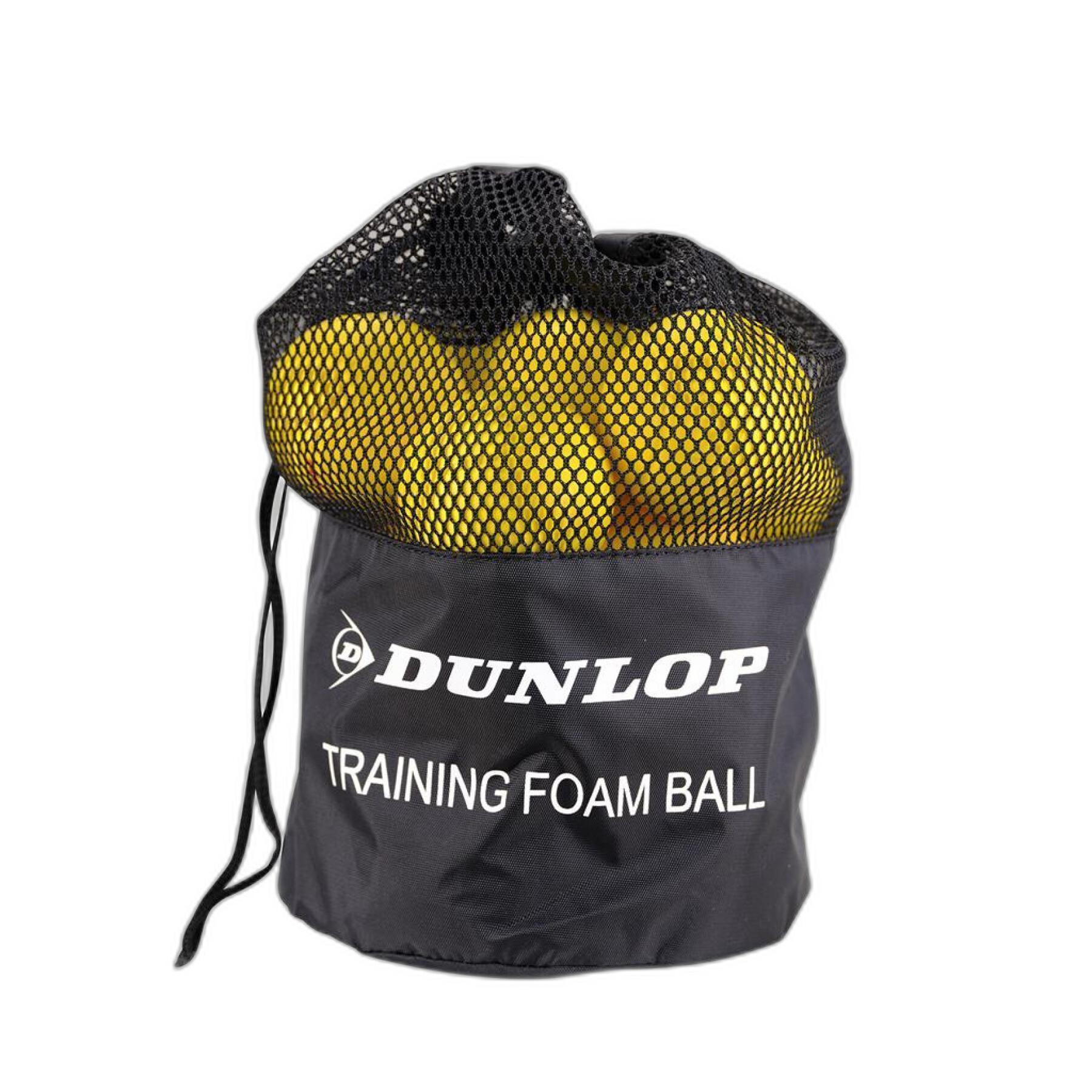 Förpackning med 12 tennisbollar Dunlop Training Foam