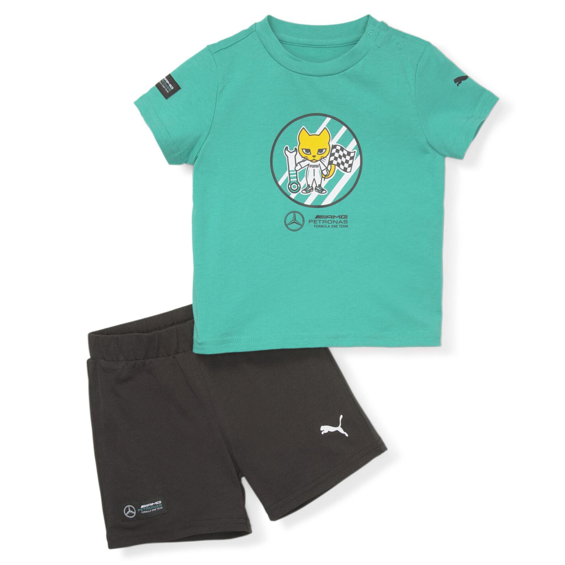 T-shirt och shorts för baby Puma MAPF1