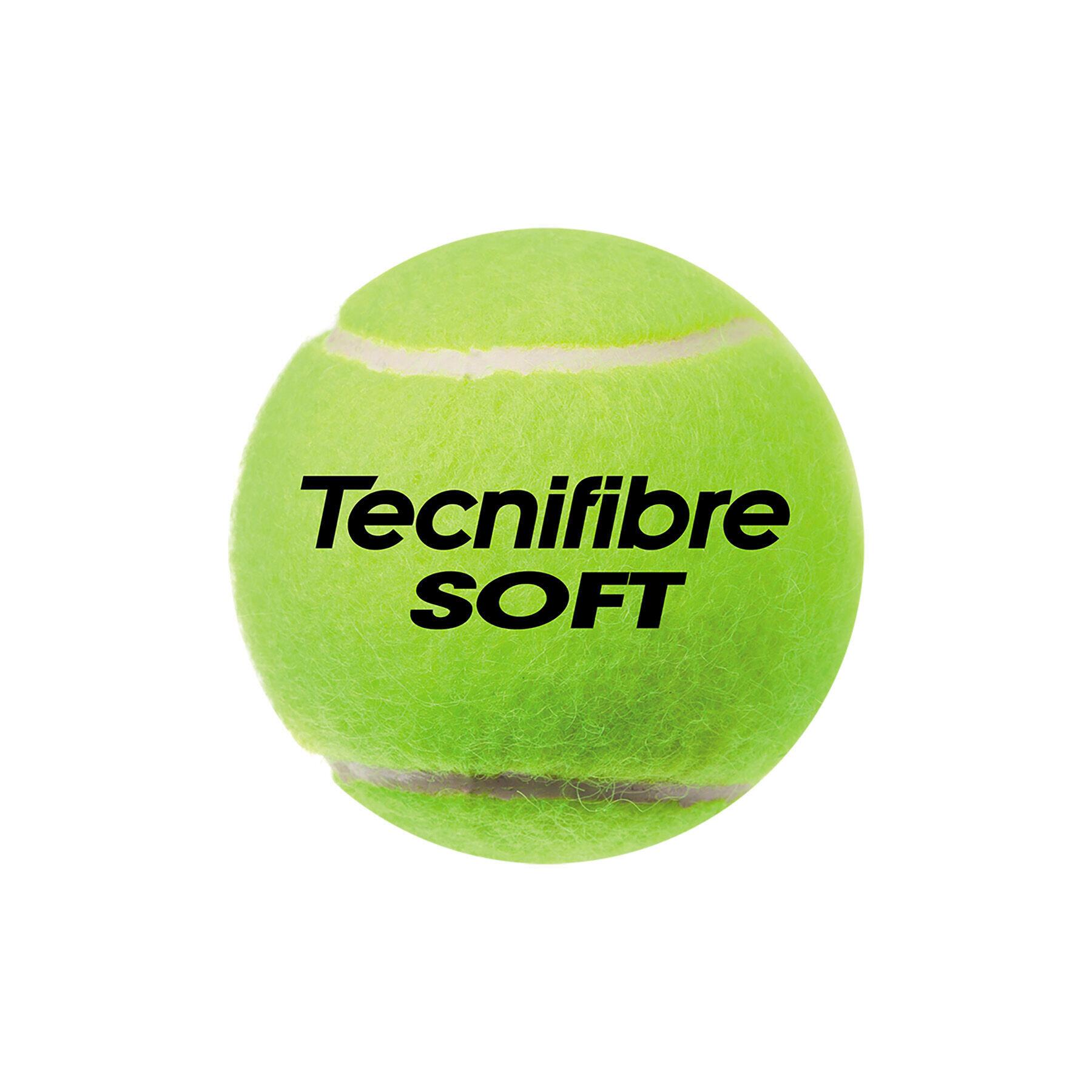 Uppsättning med 3 tennisbollar Tecnifibre Soft