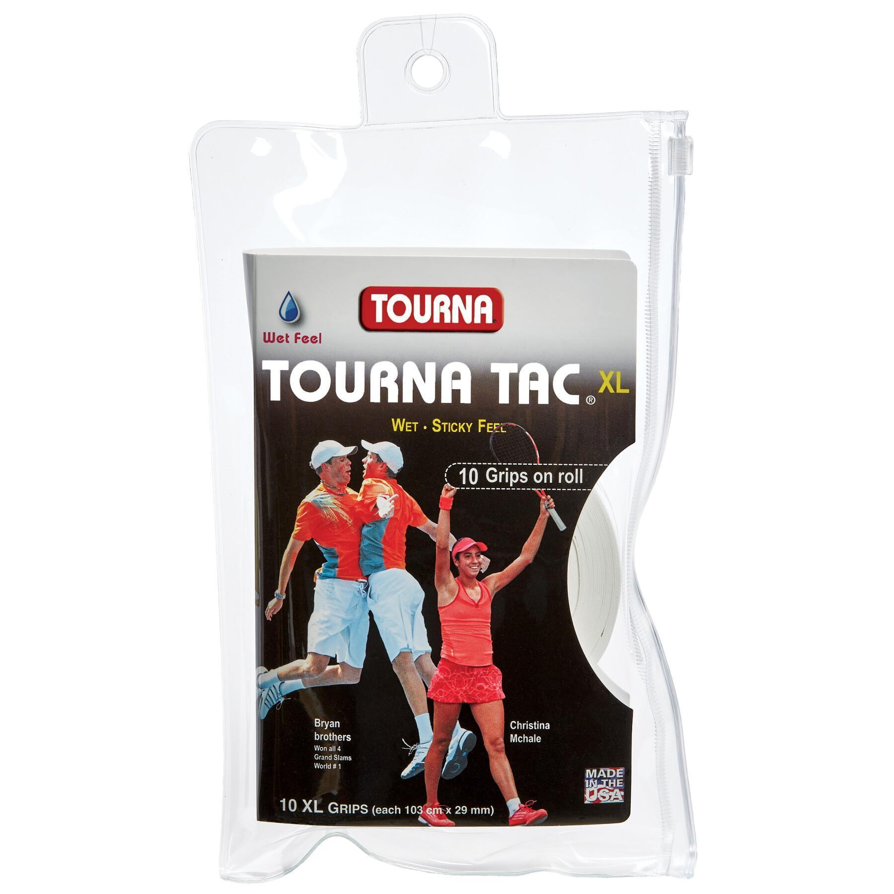 Blisterförpackning med 10 tennisöverhandtag Tourna Grip Tac