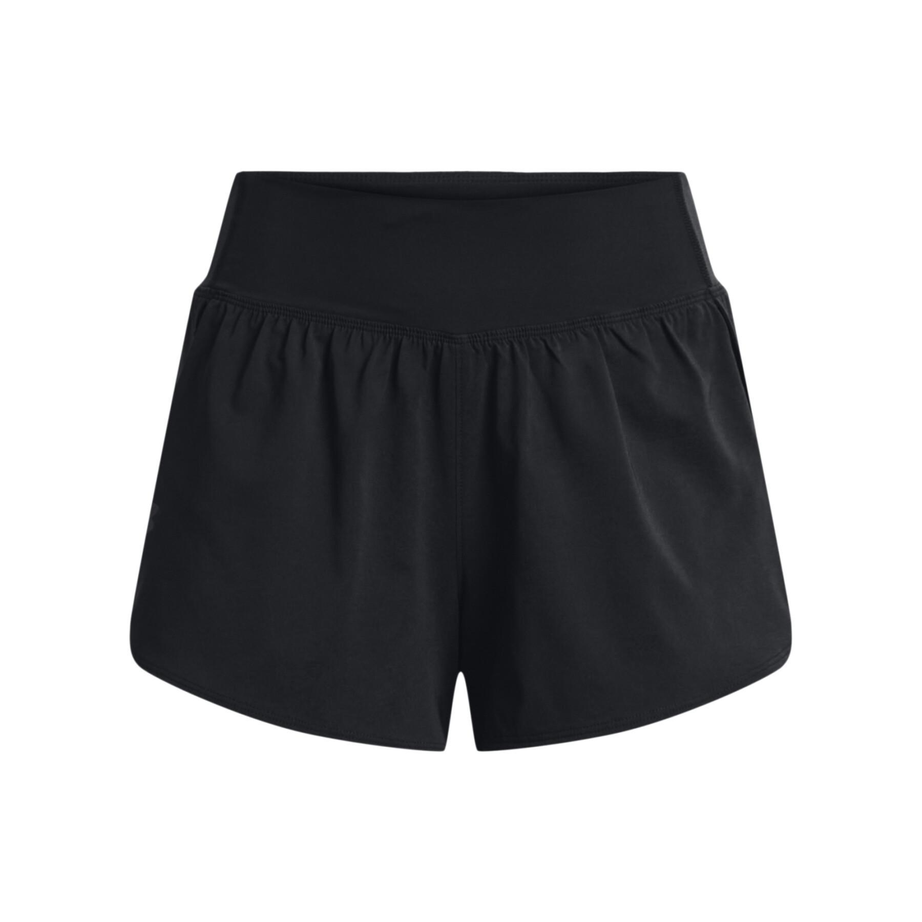 Vävda 2-i-1-shorts för damer Under Armour Flex