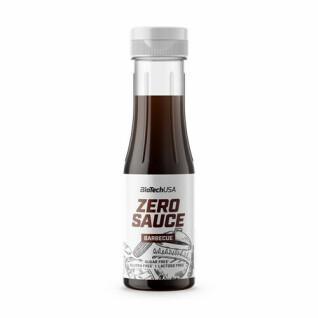 Förpackning med 6 snacksrör Biotech USA zero sauce - Barbecue 350ml