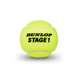 Uppsättning med 3 tennisbollar Dunlop stage 1