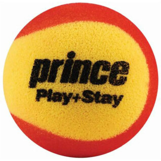 Påse med 12 tennisbollar Prince Play & stay – stage 3 (foam)