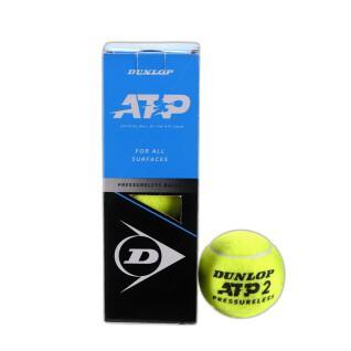 Uppsättning med 3 tennisbollar Dunlop Atp Pressureless