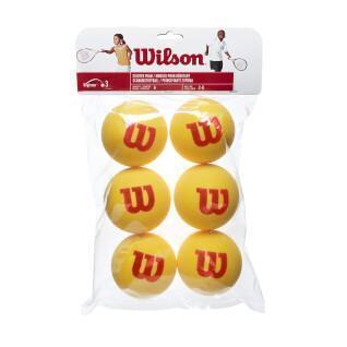 Förpackning med 6 tennisbollar av skumplast Wilson Starter Tour