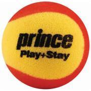 Påse med 12 tennisbollar Prince Play & stay – stage 3 (foam)