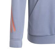 Sweatshirt med huva för barn adidas 3-Stripes Icons Aeroready