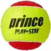Uppsättning med 3 tennisbollar Prince Play & Stay – stage 3 (felt)