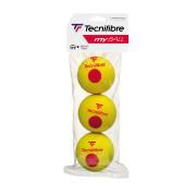 Uppsättning med 3 tennisbollar för barn Tecnifibre My ball
